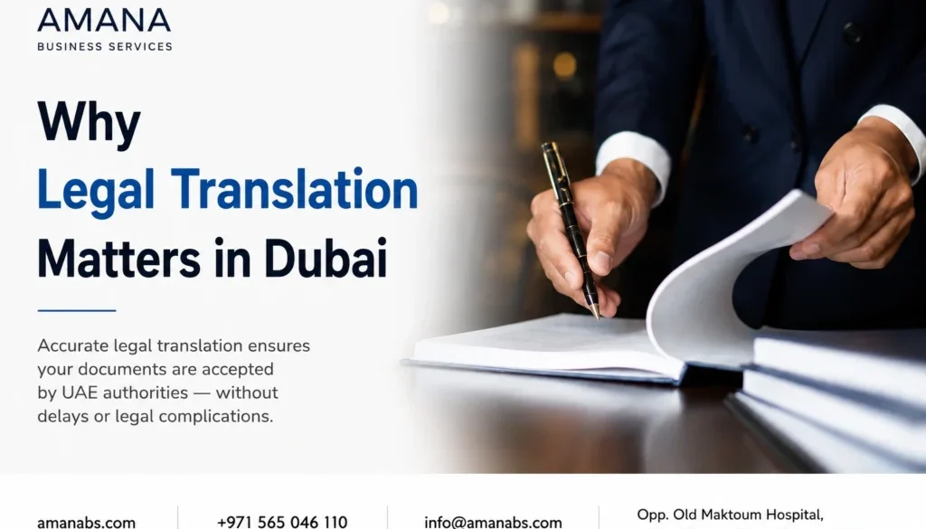 MOJ-certified legal translation services in Dubai