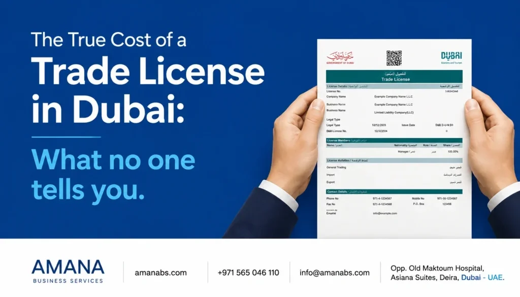 Hidden costs in UAE trade license and business setup