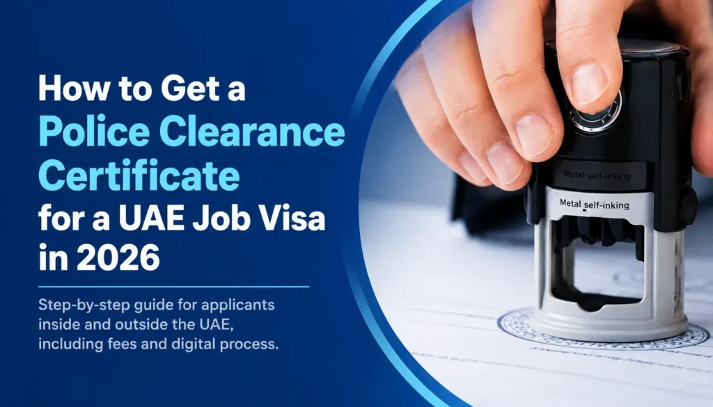 How to get a Police Clearance Certificate (PCC) in the UAE