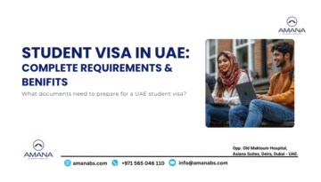 International students at a university campus in Dubai, discussing uae student visa requirements.