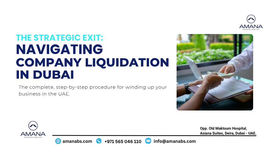 PRO consultant assisting with company liquidation and trade license cancellation in Dubai.