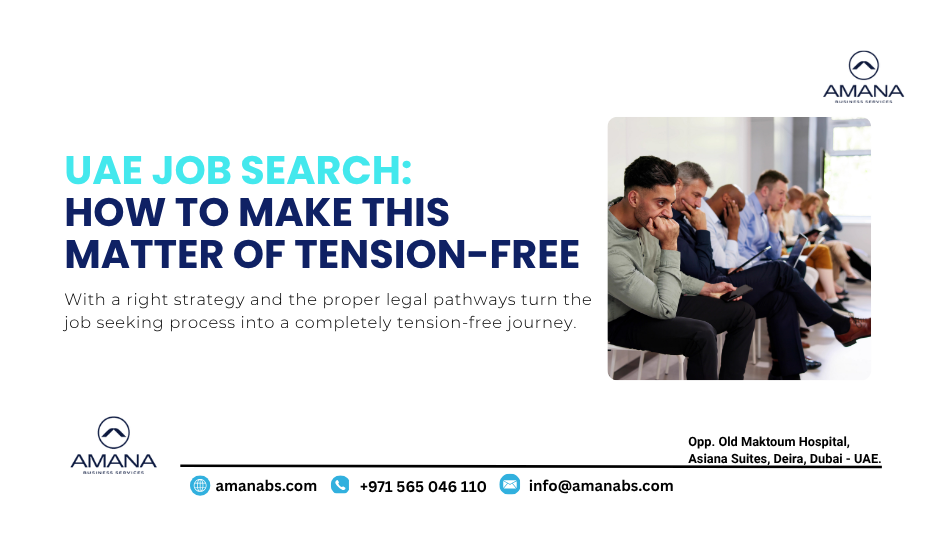 Professional holding documents for UAE job seeker visa application in Dubai.