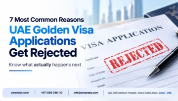 UAE Golden Visa application documents marked for review