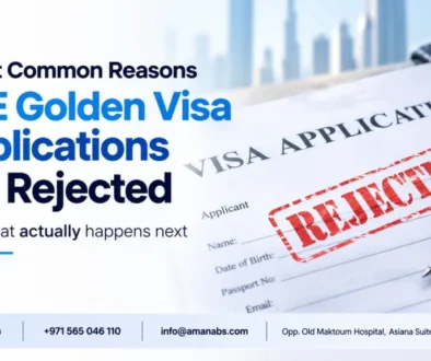 UAE Golden Visa application documents marked for review