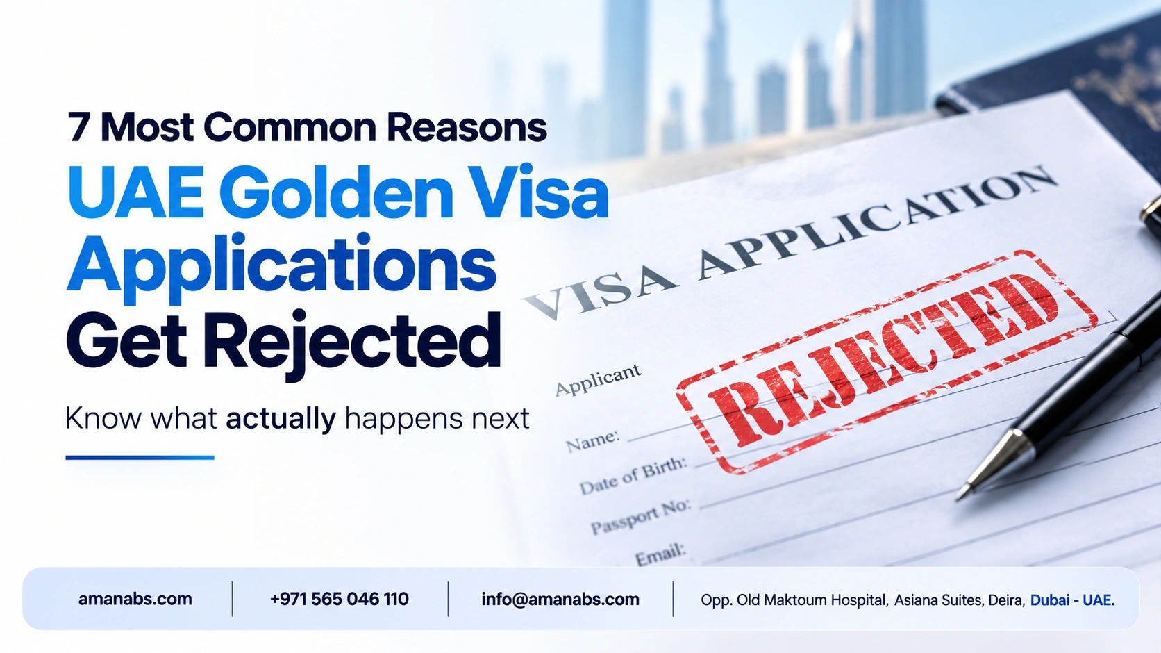 UAE Golden Visa application documents marked for review