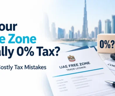 UAE free zone company reviewing corporate tax requirements