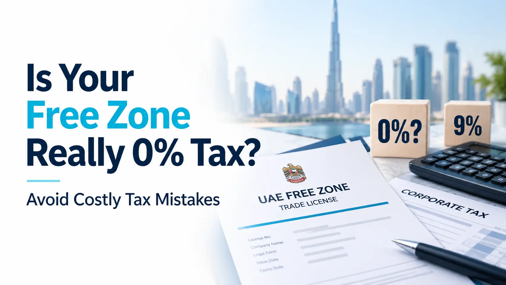 UAE free zone company reviewing corporate tax requirements