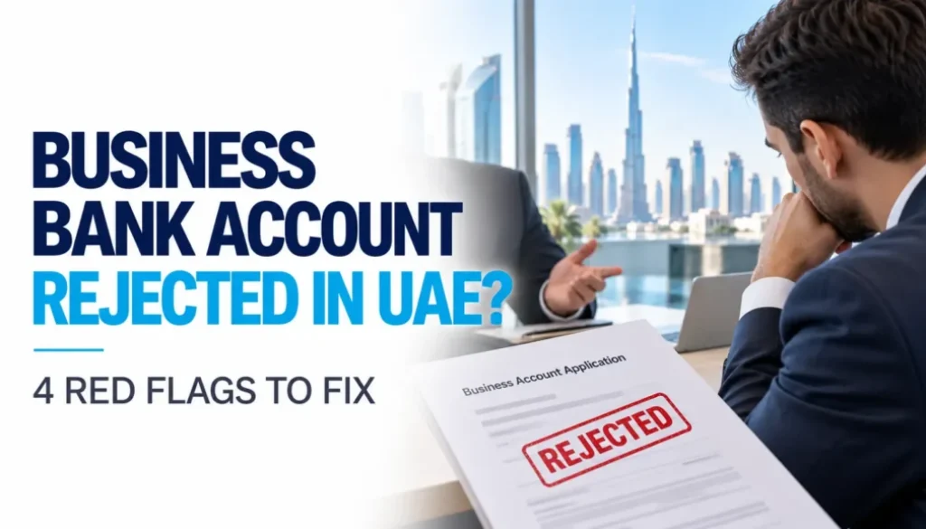 Business bank account rejected in UAE – four common red flags