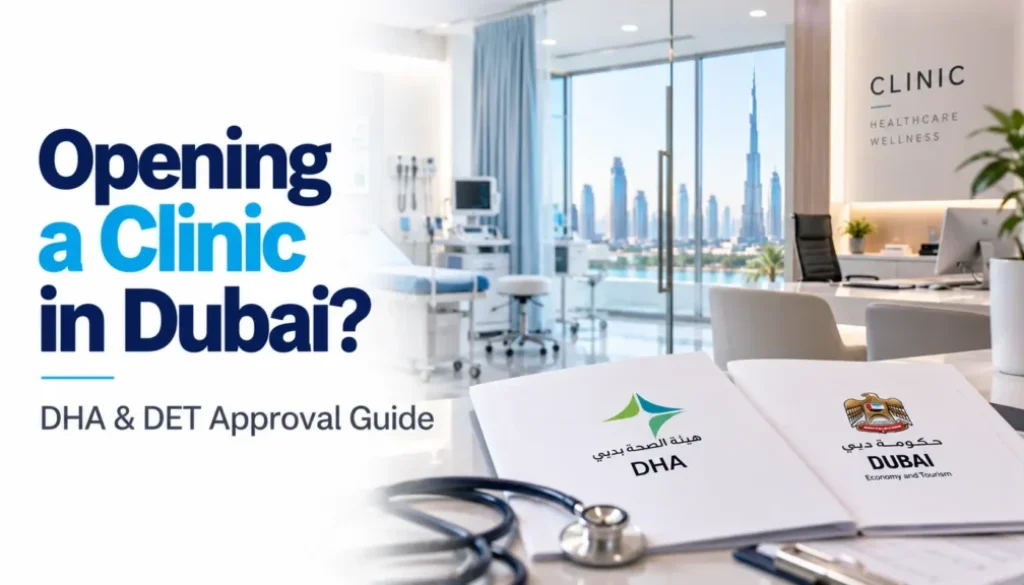 Dubai clinic trade license and healthcare approval documents