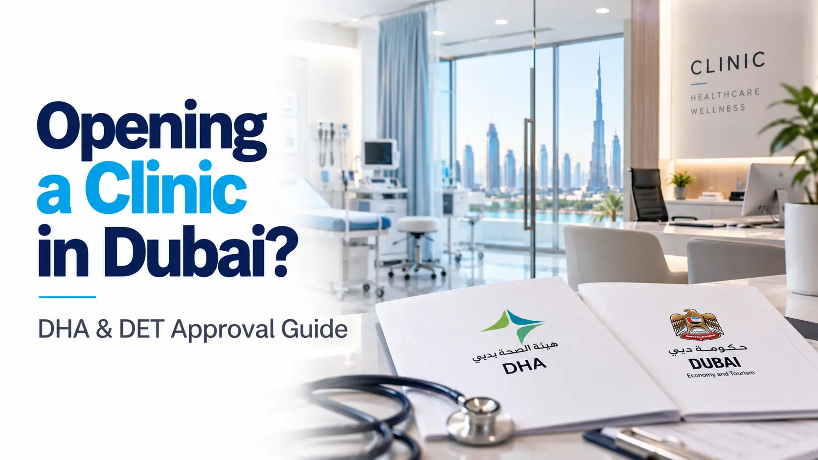 Dubai clinic trade license and healthcare approval documents